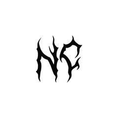 NC monogram logo design letter text name symbol monochrome logotype alphabet character simple logo