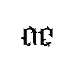 NC monogram logo design letter text name symbol monochrome logotype alphabet character simple logo
