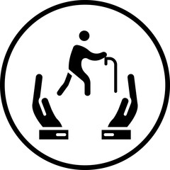 Elder Care icon style