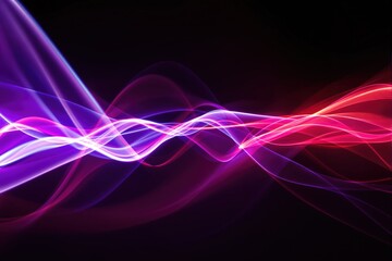Abstract light swoosh background creating dynamic purple and red shapes by painting with light sources
