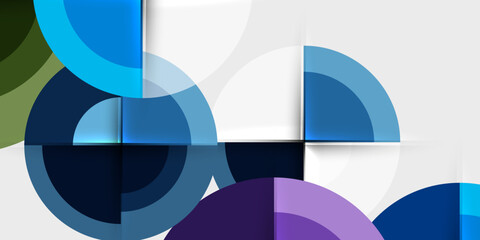 Target circle geometric abstract shapes. Vector Illustration For Wallpaper, Banner, Background, Card, Book Illustration, landing page