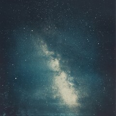 Serene Milky Way Night Sky with Visible Stars and Nebula, Deep Space Galaxy