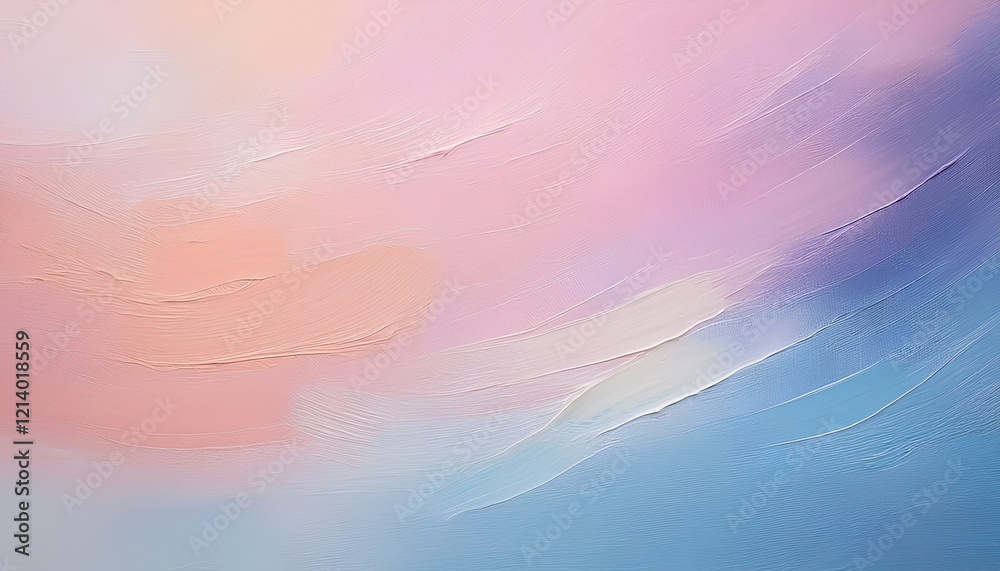Aufkleber Abstract pastel oil paint with soft texture on canvas background with copy space.