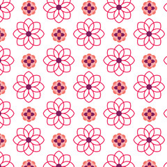 seamless pattern with flowers