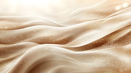 Fototapeta premium Shimmering Tones of Soft Flowing Fabric with Elegant Sparkle and Glow