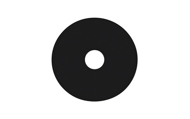 Simple black disc with white center