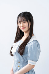 セーラー服を着た女性