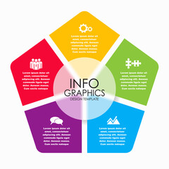 Infographic design template with place for your data. Vector illustration.