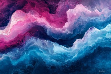 Swirling colors dance in harmony across an abstract ocean of hues. Generative AI