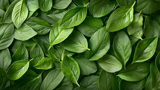 Lush Green Foliage Texture Abundant Natural Growth and Vibrant Botanic Environment  Healthy and Thriving Leaves in a Sustainable Ecological System