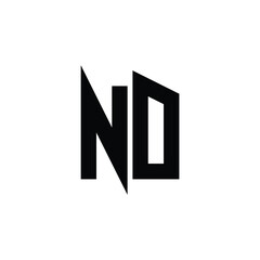 ND monogram logo design letter text name symbol monochrome logotype alphabet character simple logo