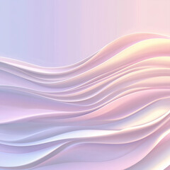 Abstract Pastel Gradient Waves With Sunset Light