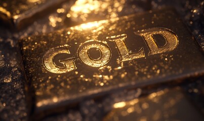 Glimmering gold bars stacked together showcasing their shiny surface and intricate details in soft lighting