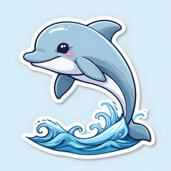 Fototapeta premium Joyful Dolphin Jumping