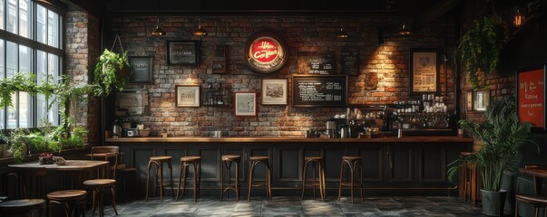 Vintage Coffee Shop Interior Design: A Rustic Charm