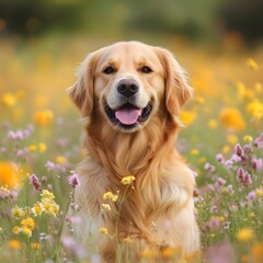 Golden retriever day in february