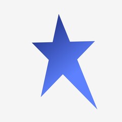blue star isolated