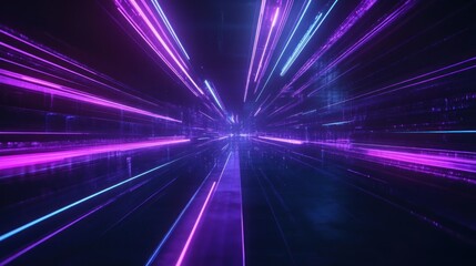 Abstract Neon Tunnel