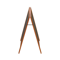 Menu Chalk Board isolated on white background