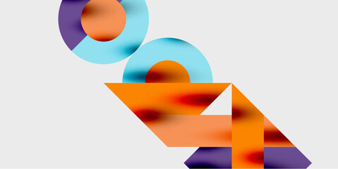 Vibrant abstract background circles with smooth gradients, creating a dynamic and modern design. Ideal for creative, tech, or contemporary-themed projects