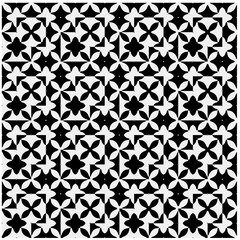 Seamless pattern with repeating abstract shapes.Black and white texture.Design element for prints, decoration, cover, textile,wallpaper, background, wrapping paper, clothing, fabric, package, cards.