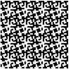 Seamless pattern with repeating abstract shapes.Black and white texture.Design element for prints, decoration, cover, textile,wallpaper, background, wrapping paper, clothing, fabric, package, cards.