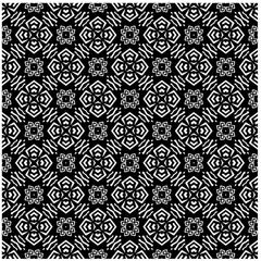 Seamless pattern with repeating abstract shapes.Black and white texture.Design element for prints, decoration, cover, textile,wallpaper, background, wrapping paper, clothing, fabric, package, cards.
