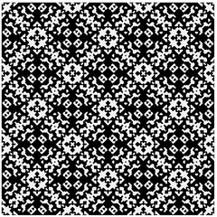 Seamless pattern with repeating abstract shapes.Black and white texture.Design element for prints, decoration, cover, textile,wallpaper, background, wrapping paper, clothing, fabric, package, cards.