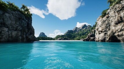 Secluded Tropical Beach Cove