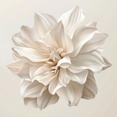 Obraz premium A highly detailed and realistic image of an elegant, large flower in full bloom