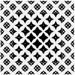 Seamless pattern with repeating abstract shapes.Black and white texture.Design element for prints, decoration, cover, textile,wallpaper, background, wrapping paper, clothing, fabric, package, cards.