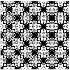 Seamless pattern with repeating abstract shapes.Black and white texture.Design element for prints, decoration, cover, textile,wallpaper, background, wrapping paper, clothing, fabric, package, cards.