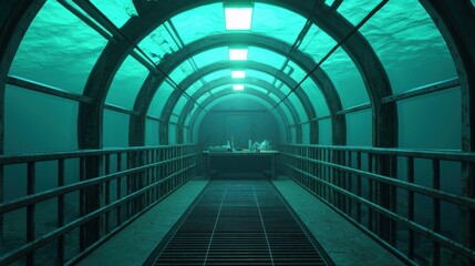 Underwater Research Facility Mysterious Passageway