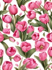 Obraz premium bouquet of pink tulips
