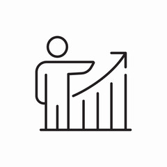 Business Growth Diagram Analysis icon vector sign