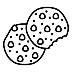 Cake or cookies icon for snack food