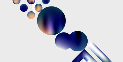 Triangles, circles, squares, rectangles design. Vector Illustration For Wallpaper, Banner, Background, Card, Book Illustration, landing page