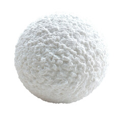 Snowball isolated on transparent background