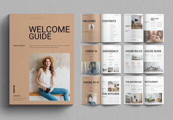Welcome Guide Template Design Magazine Layout