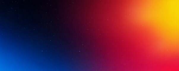 Obraz premium Dark Blue, Red, and Yellow Gradient Background with Soft Blur Effect: Vibrant Abstract Design