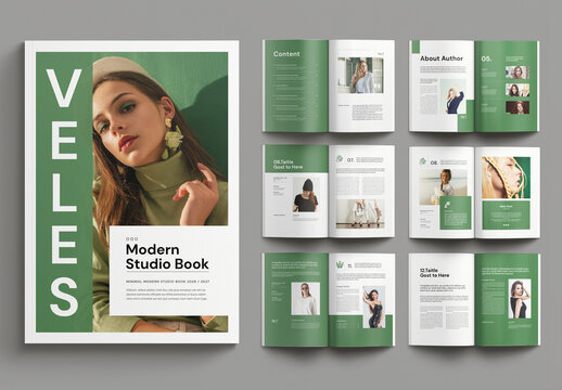 Modern Studio Book Layout