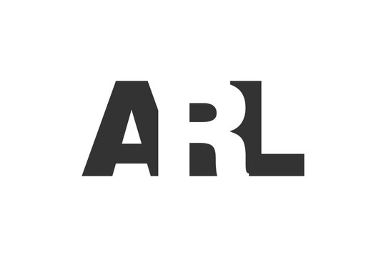 ARL logo design. Initial letter A R L bold font style for tech startups, consulting, corporate branding. Creative company name, headlines typography identity, trendy logotype.