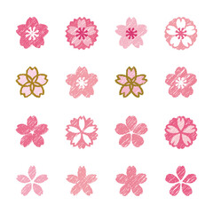 桜　さくら　アイコン　手描き風