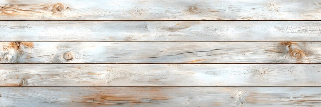 Weathered wooden planks with natural grain and rustic texture  Vintage farmhouse or country style wood background  Horizontal layout with blank space for copy advertisement or design element