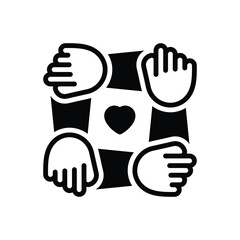 Black solid icon for unity