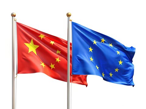 China EU Flags Summit - Ursula Von Der Leyen Visit - Vibrant Photo