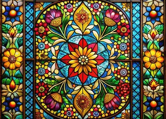 Colorful  Glass Art  Studio  Scene