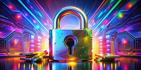 Finance Lock - Abstract Digital Art