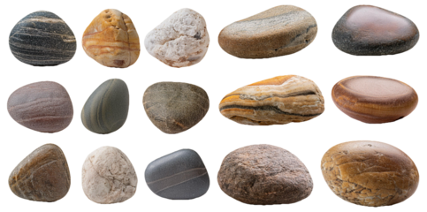 Collection of Smooth River Rocks