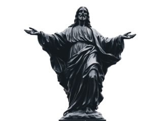 Isolated Jesus Christ Statue